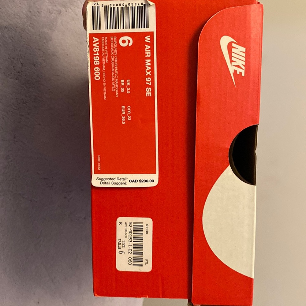Women airmax 97 Se burgundy